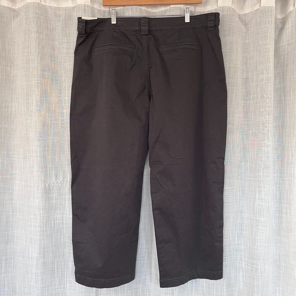 NWT Madewell Barrel Leg Chinos in Pepper (Charcoal Gray)